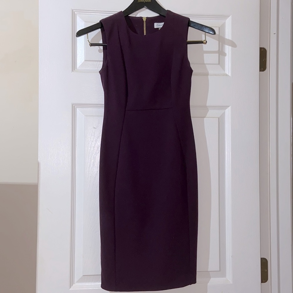 Calvin Klein Purple Sleeveless Dress